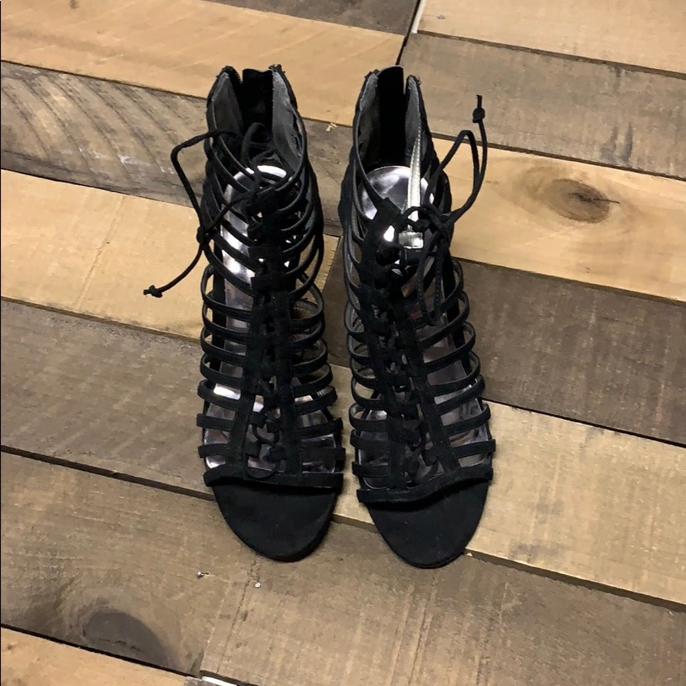 Caged Platform Heel